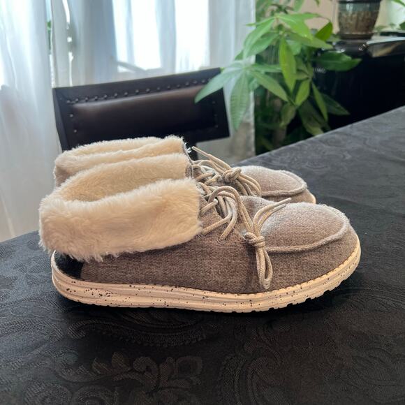 Hey dude Britt charcoal booties women 9 - Picture 1 of 8